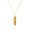 Women Tassel Feather Pendant Necklace Jewelry- Gold