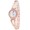 J&W Studded Bracelet Watch - Rose Gold/White