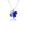 Austrian Crystal Lucky Clover Necklace - Royal Blue