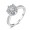 S925 Silver Studded Detail Engagement/Wedding Ring - Silver