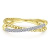 Sterling Promise/Wedding Ring - Gold