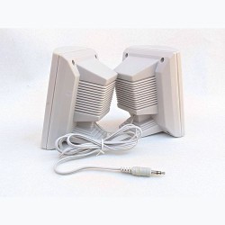 Artus Portable Lapto/ Phone Speakers - White