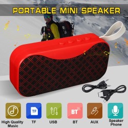 Portable Bluetooth Rechargeable Speaker - Red