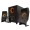 IPARROT I-20extra 2.1 Wooden Multimedia Bluetooth Speaker With Remote Control - Black/Gold