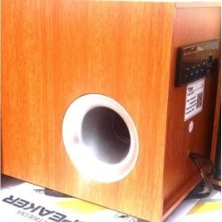 Triple Power C20 Shock Super Bass Bluetooth Subwoofer with FM - Brown