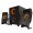 IPARROT Durable I-20extra 2.1 Wooden Multimedia Bluetooth Speaker With Remote Control - Black/Gold