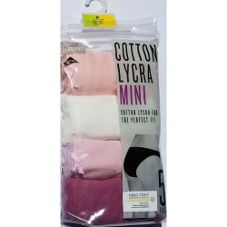 Primark 5 Pack Mini Cotton Lycra-Multicolour