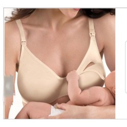 Breastfeeding/Nursing Bra - Beige