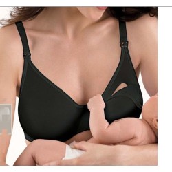 Breastfeeding/Nursing Bra - Black