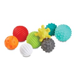 Sensory Ball Soft & Flexible For Kids - 8 Pieces Multicolour