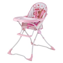 Children Feeding High Chair - Pink