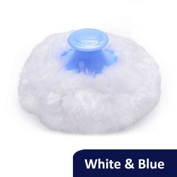 Soft Baby Powder Puff Sponge - White/Blue