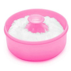 Baby Powder Pouf - Pink/White