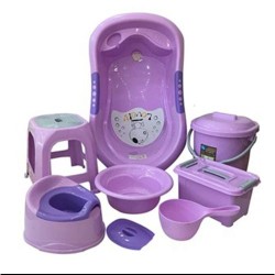 7Set Portable Baby Bath - Purple