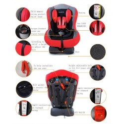 Mamakiddies Convertible Car Seat - Red/Black