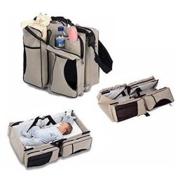 3-in-1 Baby Travel Bag - Brown