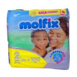 Molfix Diapers - Size 2 - 100Pcs