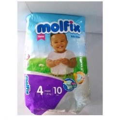 Molfix Diapers - Size 4 - Maxi - 10 pcs