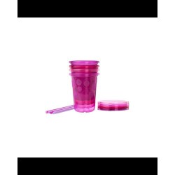 The First Years Take & Toss Spill-Proof Straw Cups - 10 Ounce - 4 Count - Pink