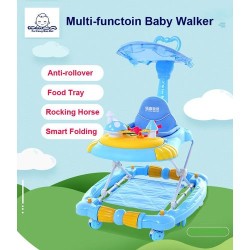 Multi-Function Baby Walker/Rocker - Blue