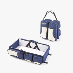 Boxum Foldable Baby Bed & Bag - Blue
