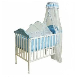 Rollable Baby Bed/Cot - Blue