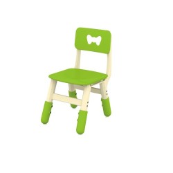 Kids Plastic Study/Dinning Chair - White/Green