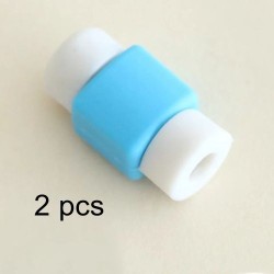 USB Cable Protector - 2 Pieces Blue