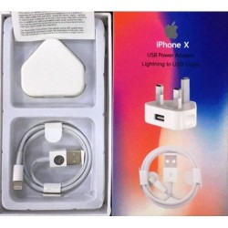 iPhone X Lightning Cable & Adapter - White