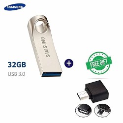 Samsung 32GB Metallic Pen Drive - silver + Free Android OTG