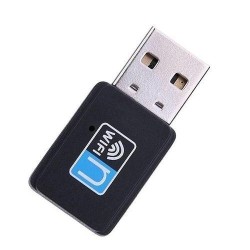 Mini Wireless USB WiFi Receiver Adapter - Black