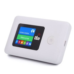 Universal 4G LTE Highspeed Mifi Router with Display Screen - Black/White