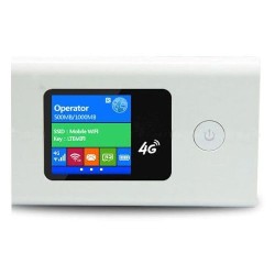 Universal 4G LTE Mifi with Display Screen - White