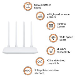 XIAOMI 4c Wireless Smart Router - 300Mbps -White