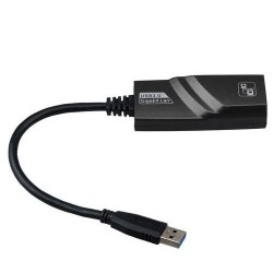 USB LAN Ethernet Adapter Giga USB 3.0 speed - 10/100/1000Mbps - Black
