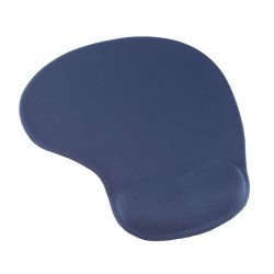 Mouse Pad with Wrist Gel Rest - Blue
