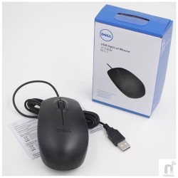 DELL MS111 Wired USB Optical Mouse - Black