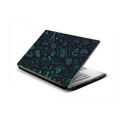 Flaticons Laptop Sticker- 15.6 inches- Multicolour