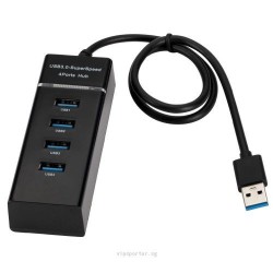 USB 3.0 4 Port Hub - Black