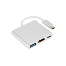 Type C USB 3.1 To USB-C 4K HDMI USB3.0 Adapter 3 In 1 Hub
