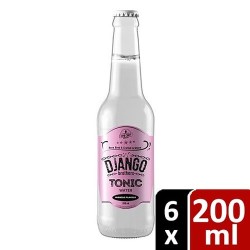 Django Brothers Hibiscus Flavor Tonic Water - 200ml x 6 Bottles